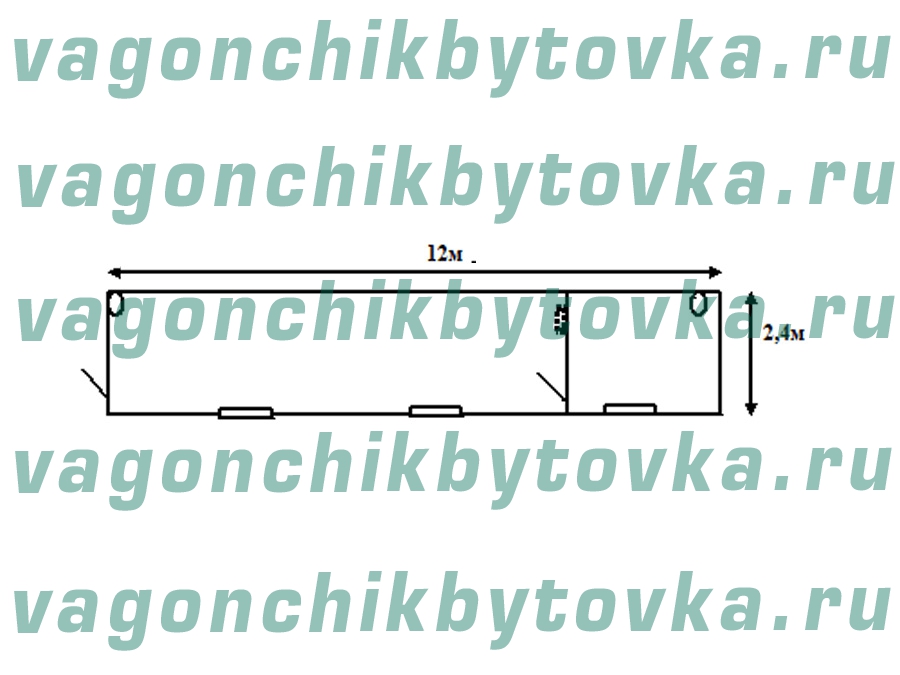 Столовая из вагончика 12м